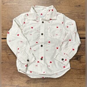 Cat & Jack Valentine button down